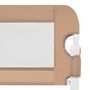 Voir la diapositive 5 : VIDAXL Barriere de lit enfant Taupe 102x42 cm Polyester