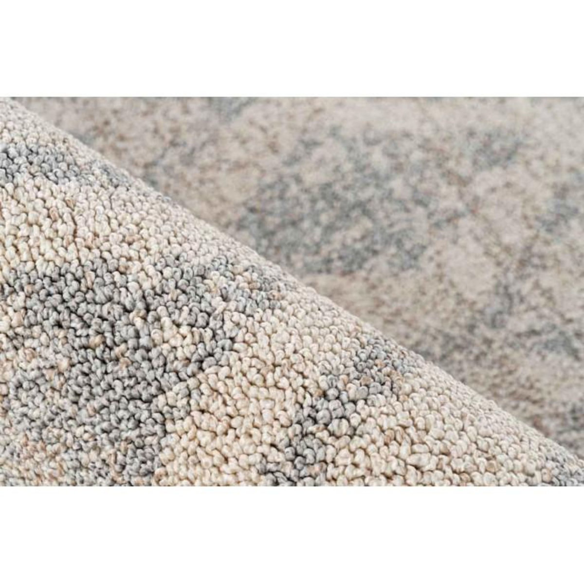 Paris Prix Tapis Tissé Déco Scandinave  Gène IV  Beige & Bleu