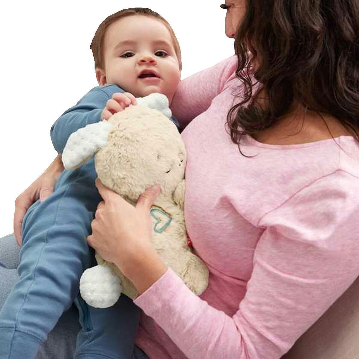 Fischer Veilleuse Peluche fischer Mon Lapin Câlin Beige et blanc