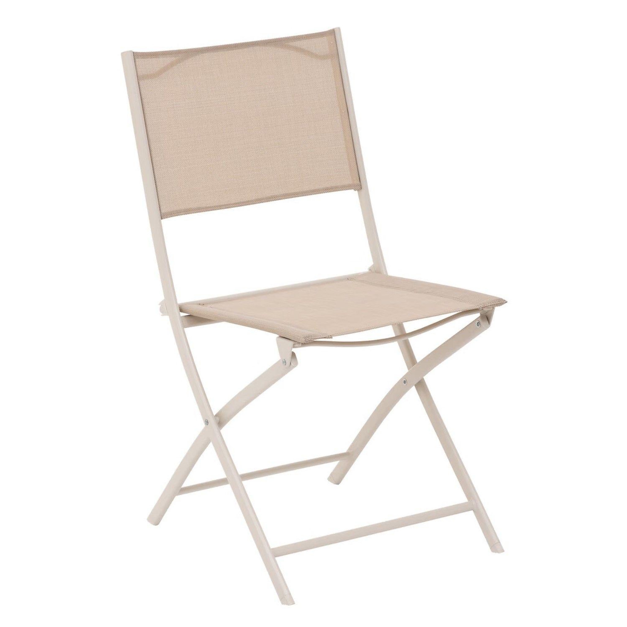 Voir la diapositive 2 : TOILINUX Lot de 4 Chaises de jardin pliables Modula