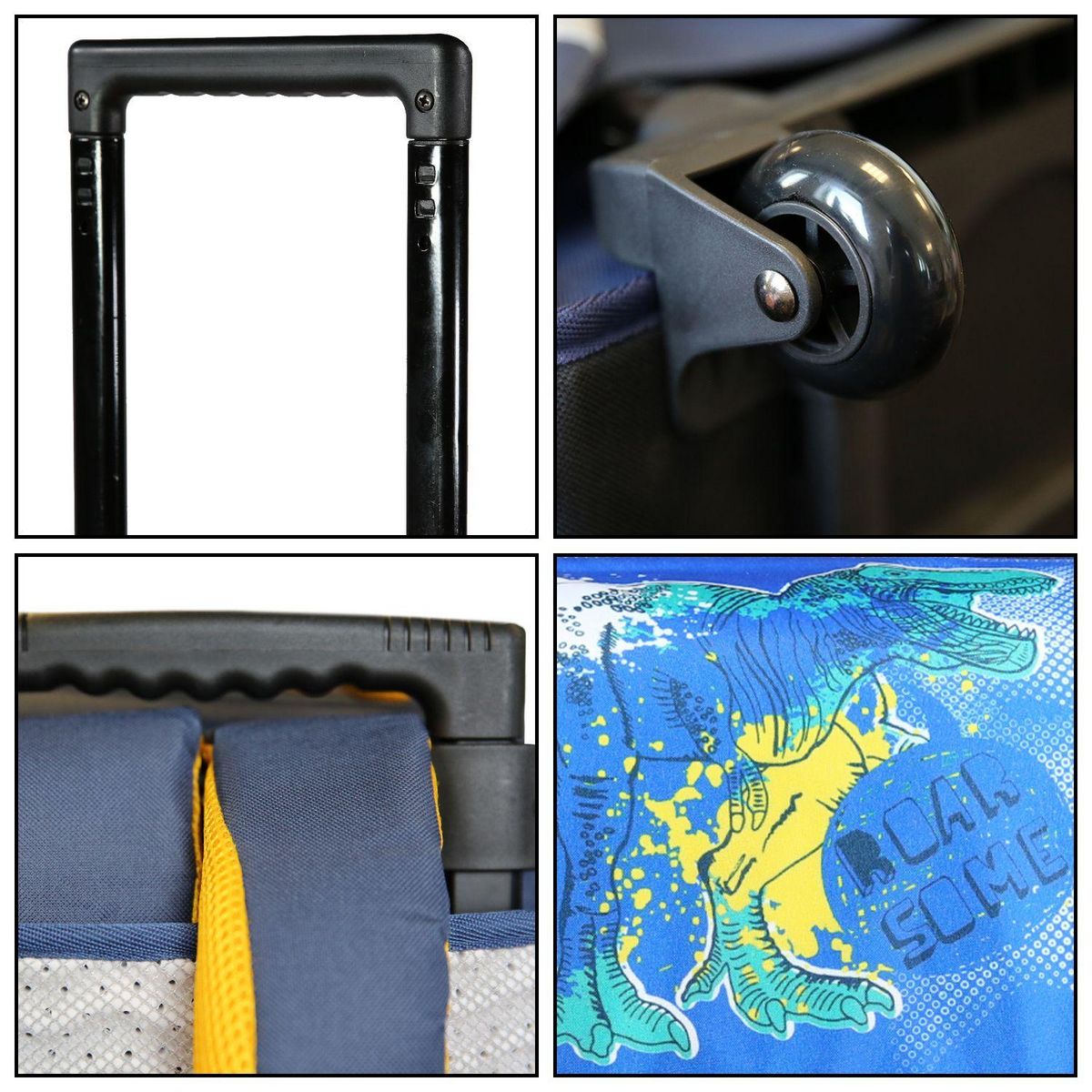 Bagtrotter BAGTROTTER Cartable à roulettes 38 cm Phileas Bleu Dinosaure