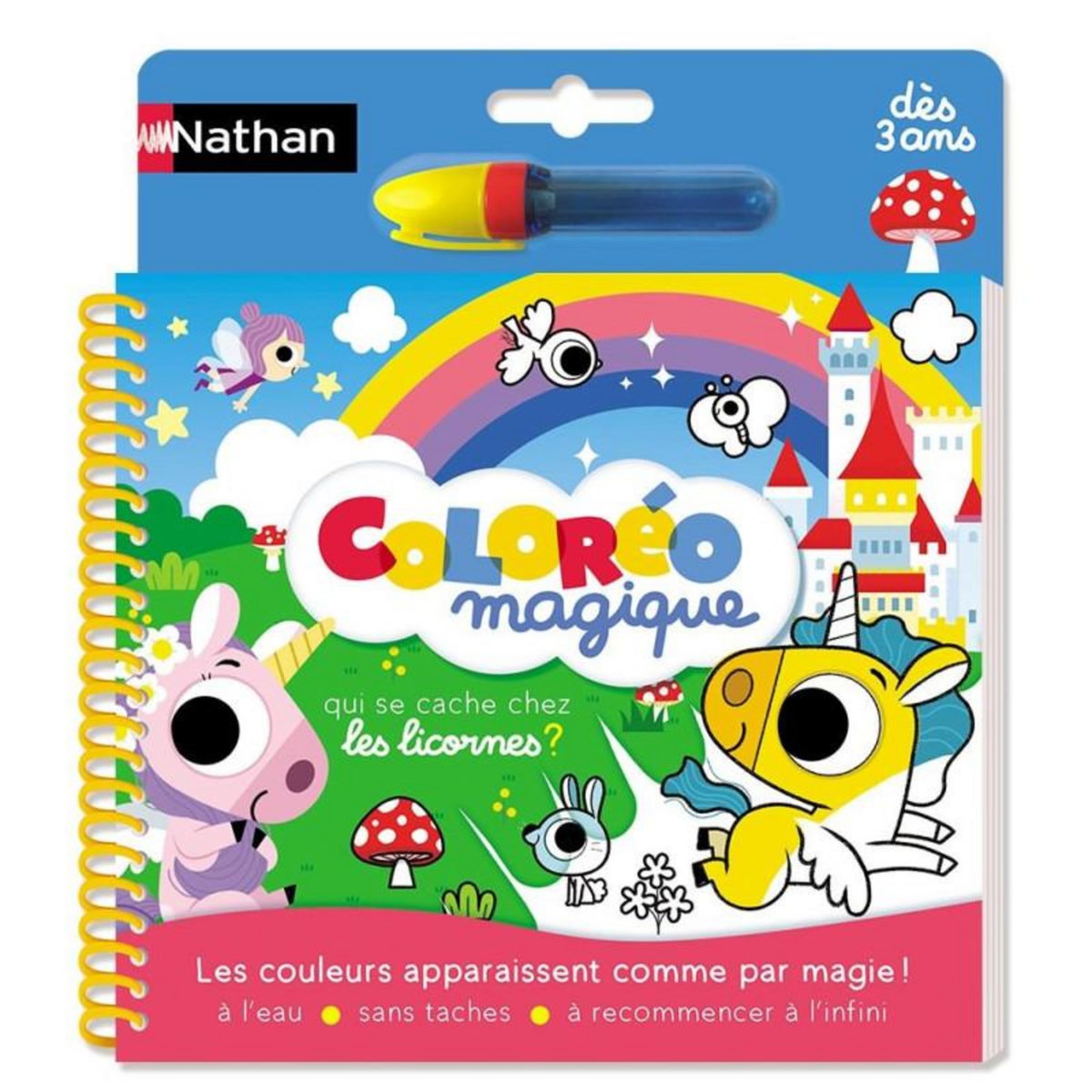 Nathan Dessin et coloriage enfant Nathan Coloréo magique Licornes