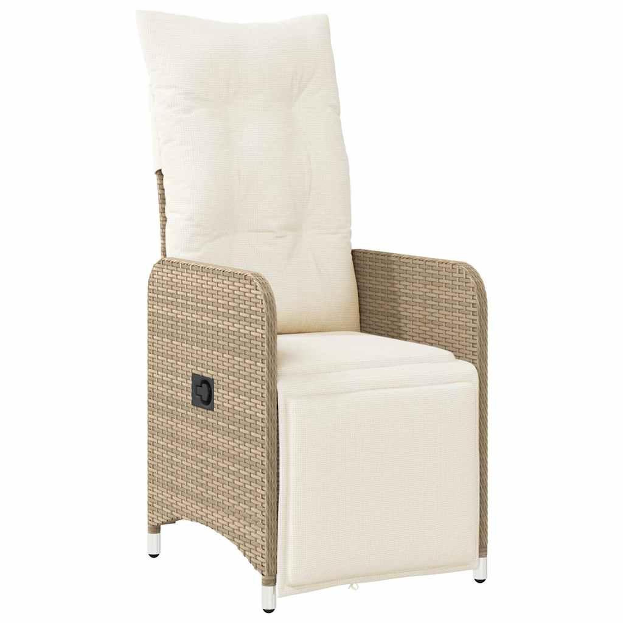 Voir la diapositive 3 : VIDAXL Ensemble de bistro de jardin 7 pcs coussins marron poly rotin