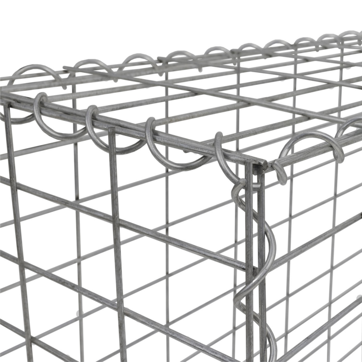 ID MARKET Lot de 2 gabions pour pierre 100 x 30 x 30 cm