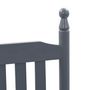 Voir la diapositive 5 : VIDAXL Chaise a bascule avec siege incurve Gris Bois de peuplier