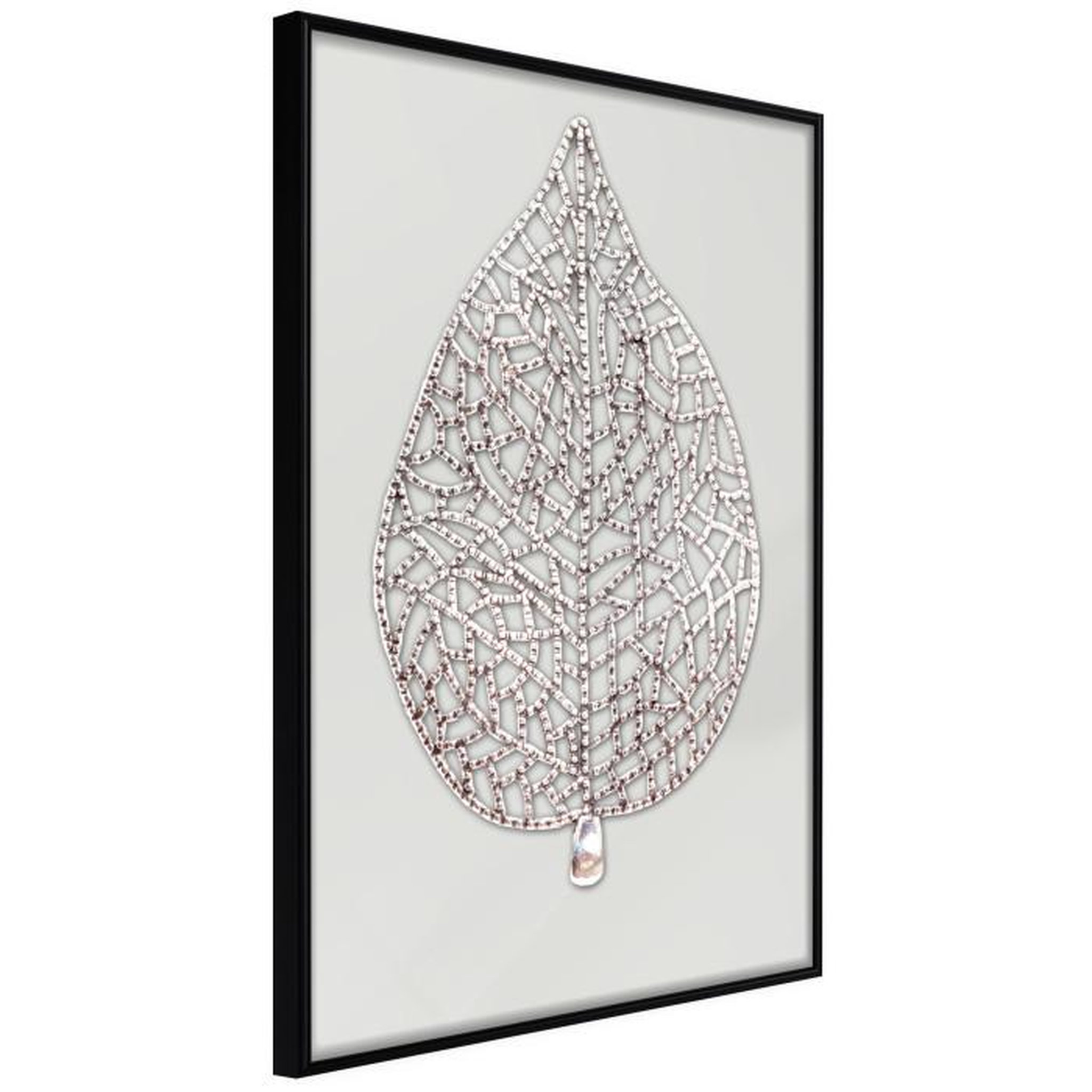 Paris Prix Affiche Murale Encadrée  Leaf-Shaped Pendant. Coloris disponibles : Jaune, Noir