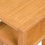Voir la diapositive 5 : VIDAXL Table d'appoint avec etagere a revues Chene massif 27x35x55 cm