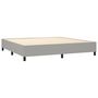 Voir la diapositive 5 : VIDAXL Sommier a lattes de lit et matelas et LED Gris clair 200x200 cm