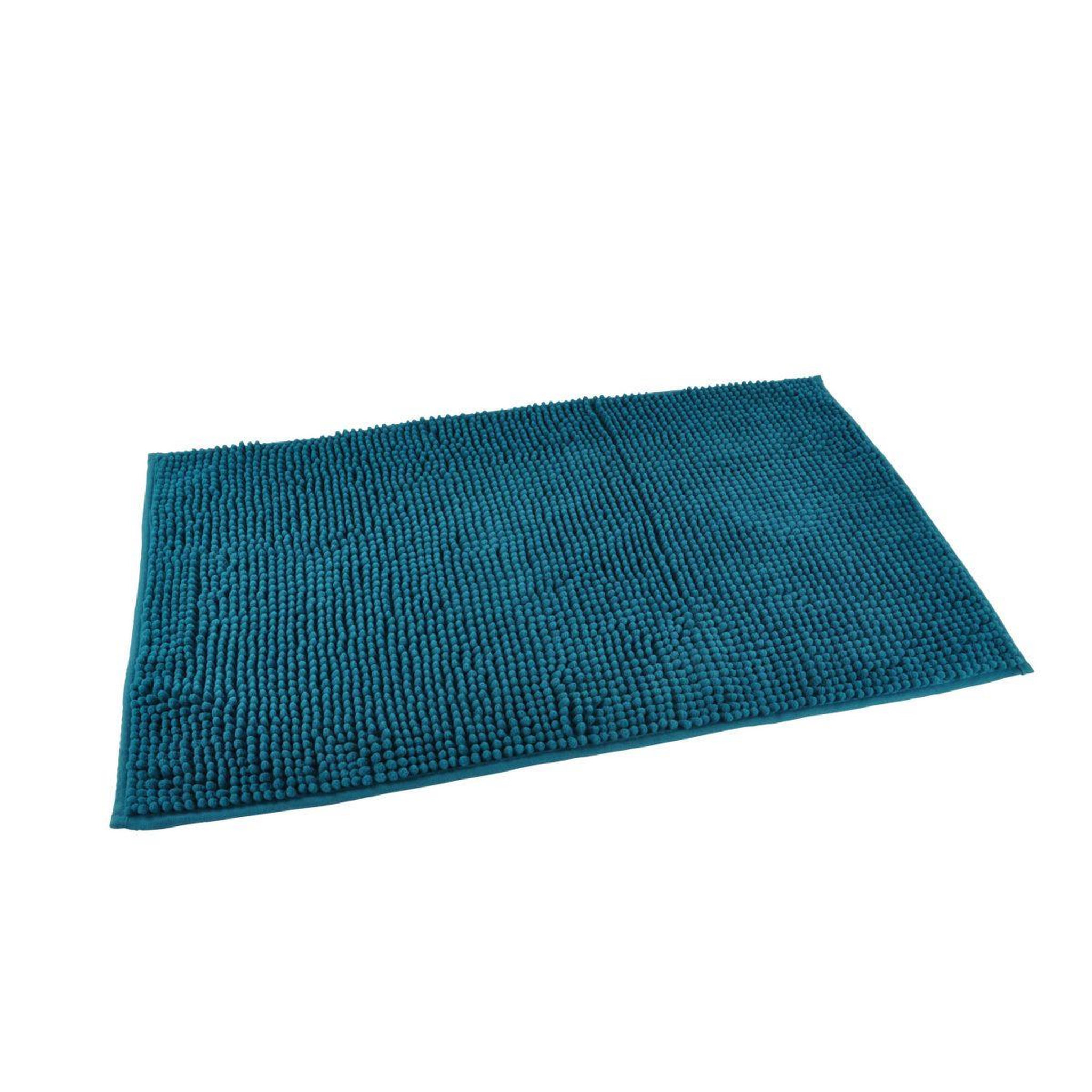 Douceur d'Intérieur Tapis de bain microfibre  sweety  45x75cm bleu canard