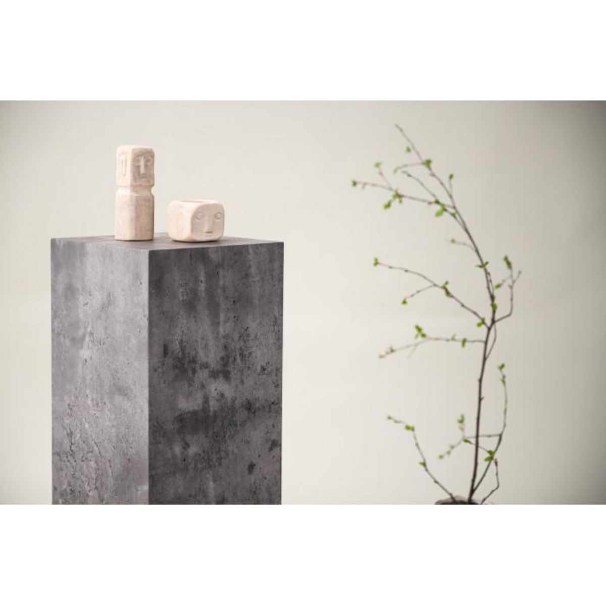 Paris Prix Sellette Décorative  Ramsvik  65cm Gris