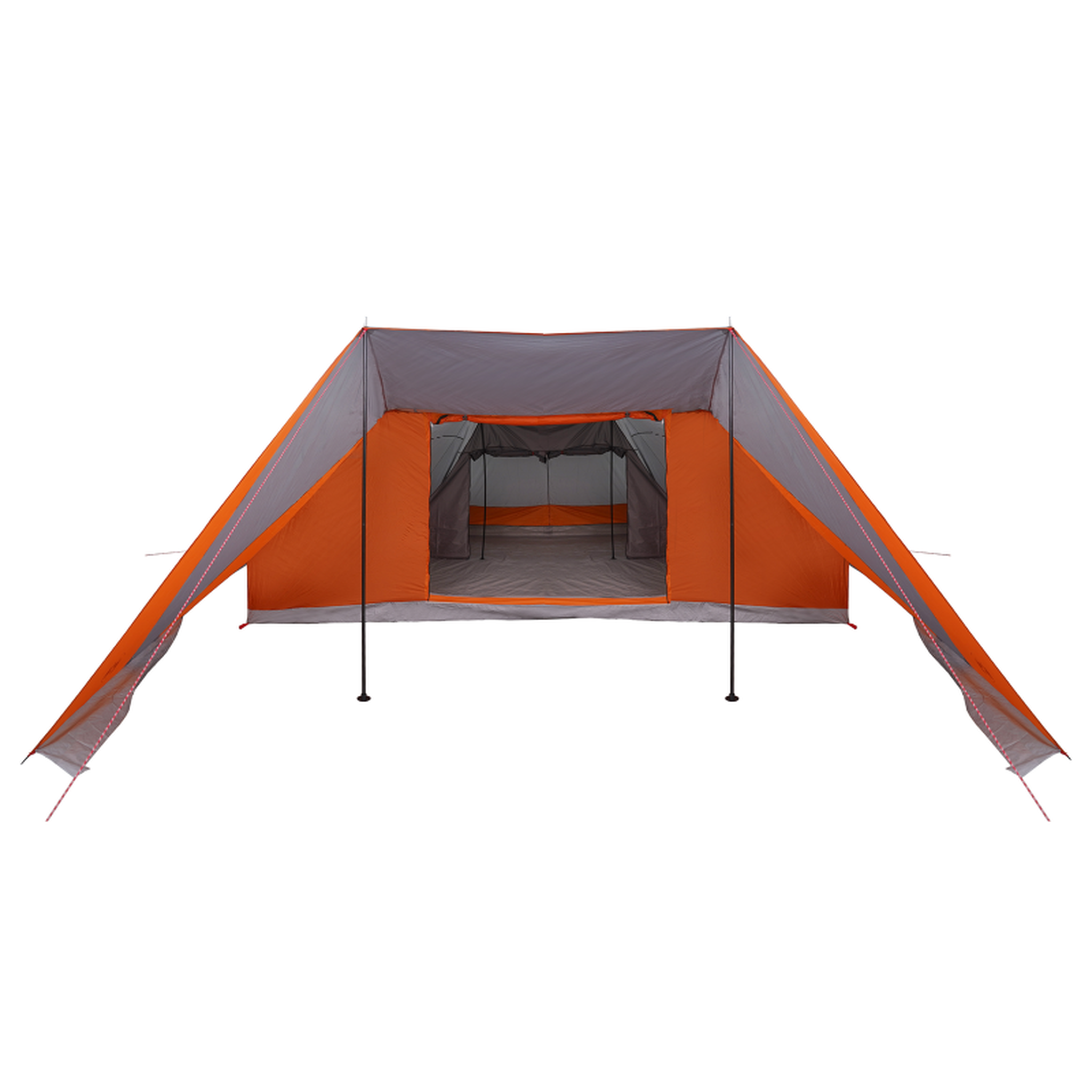 Voir la diapositive 4 : VIDAXL Tente familiaux grise et orange, imperméable pour 12 personnes