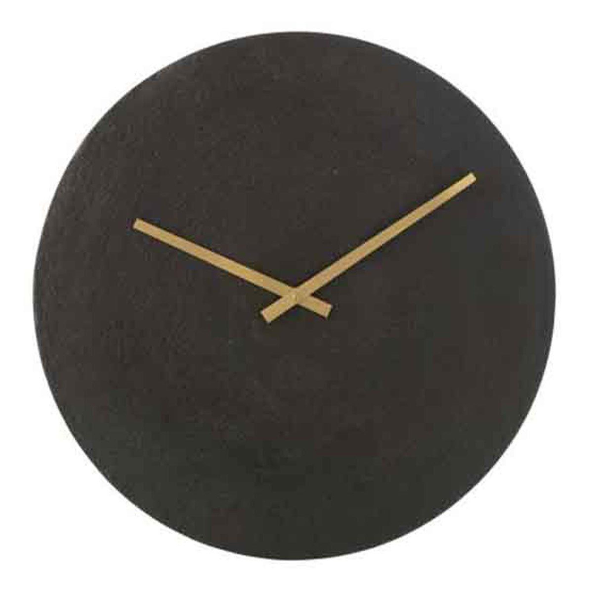 Voir la diapositive 1 : J-LINE Horloge murale en métal  matia  38cm noir