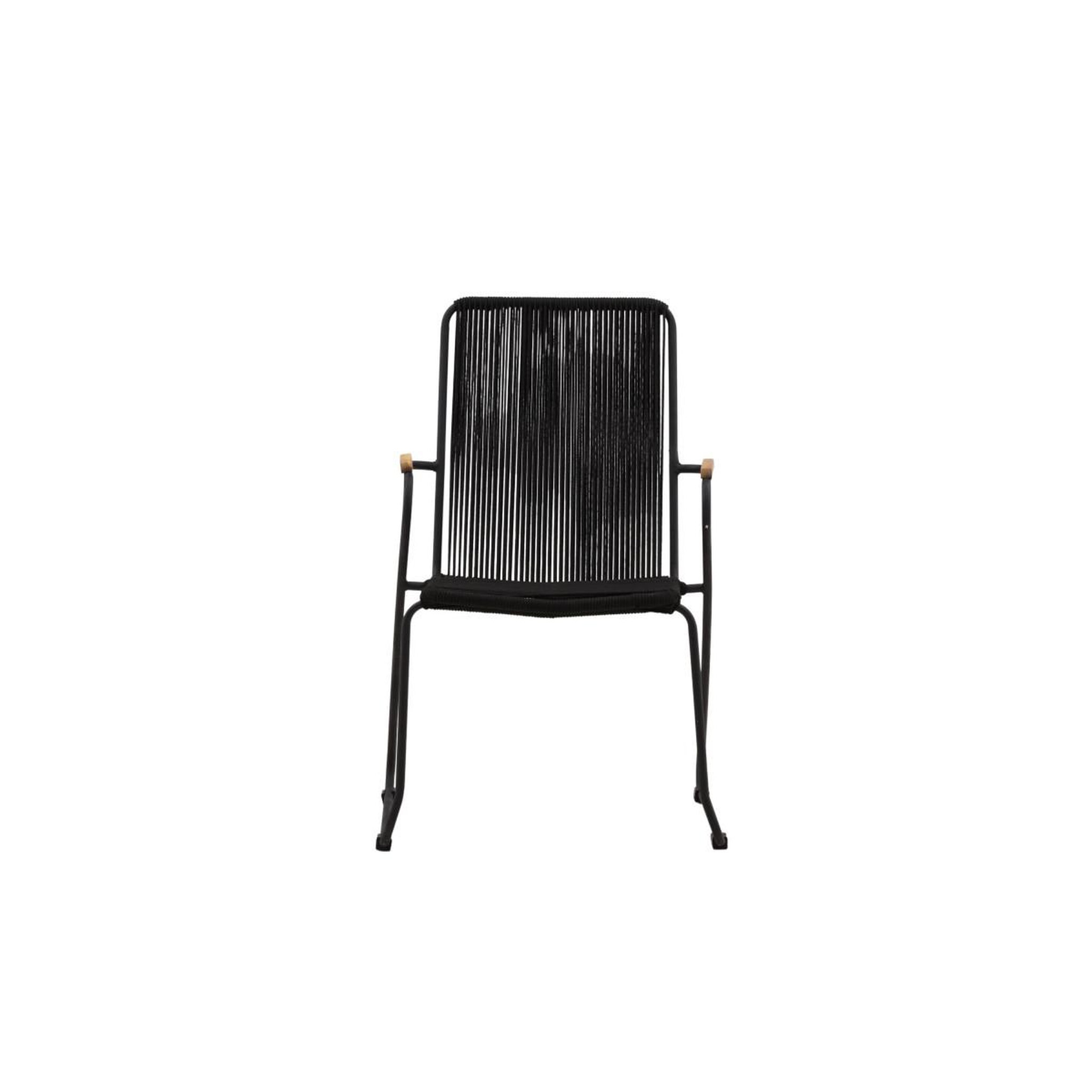 Voir la diapositive 2 : Paris Prix Chaise de jardin  barton  82cm noir