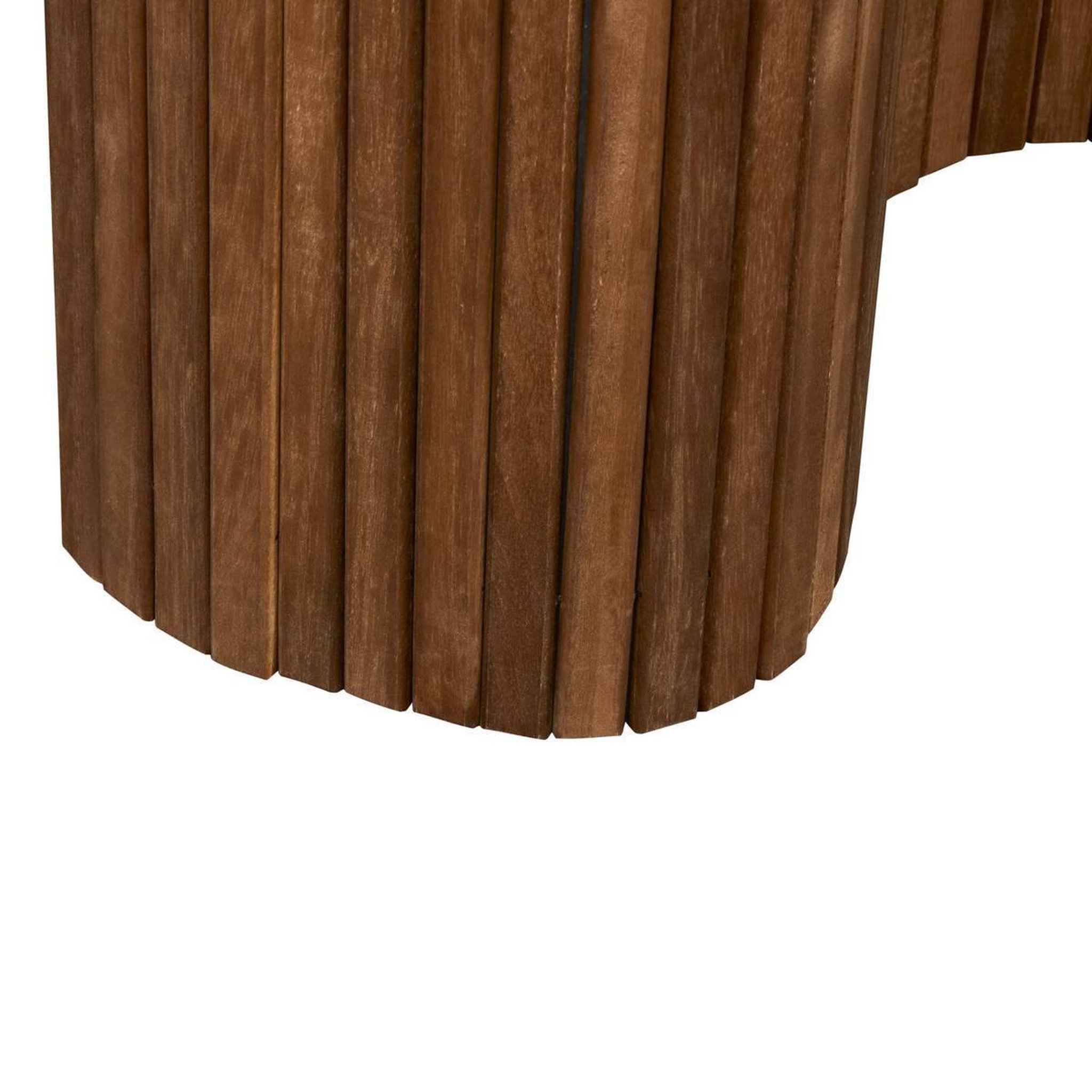Voir la diapositive 3 : ATMOSPHERA Paravent ondulé en bois  colva  120x170cm marron