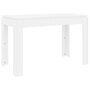 Voir la diapositive 2 : VIDAXL Table de salle a manger Blanc 120x60x76 cm Bois d'ingenierie