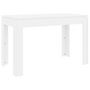Voir la diapositive 2 : VIDAXL Table de salle a manger Blanc 120x60x76 cm Bois d'ingenierie