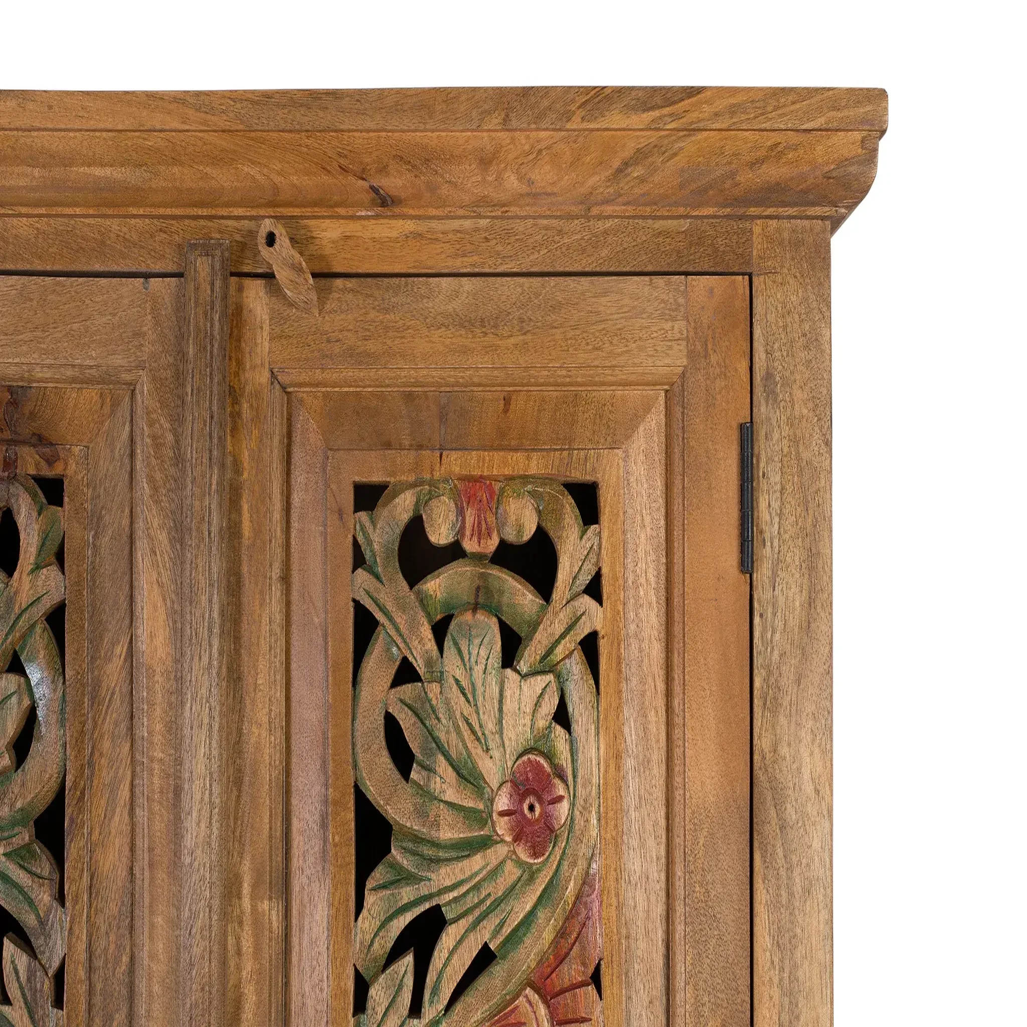 Voir la diapositive 3 : GINER Y COLOMER SL Armoire en bois de manguier 85 cm style colonial ethnique