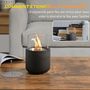 Voir la diapositive 5 : HOMCOM Cheminée portable à poser bioéthanol avec réservoir 0,4 L couverture 18 m² - design vase - dim. 12L x 12l x 19H cm