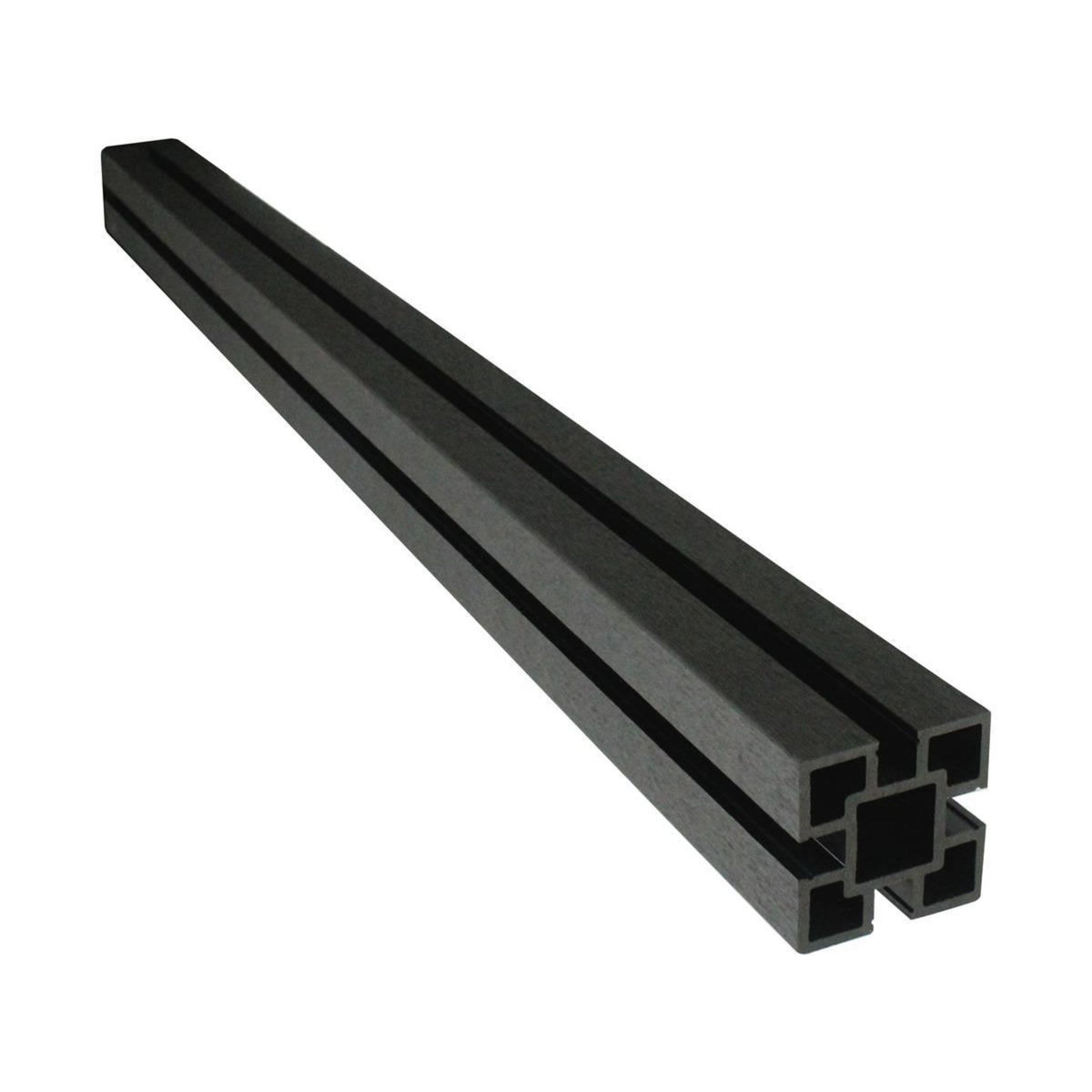 Habitat et Jardin Poteau en aluminium pour clôture composite et son profil de finition