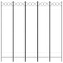 Voir la diapositive 3 : VIDAXL Cloison de separation 5 panneaux Blanc 200x200 cm Tissu