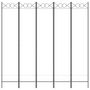 Voir la diapositive 3 : VIDAXL Cloison de separation 5 panneaux Blanc 200x200 cm Tissu