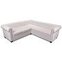Voir la diapositive 3 : VIDAXL Canape d'angle Chesterfield 5 plc Cuir artificiel Blanc