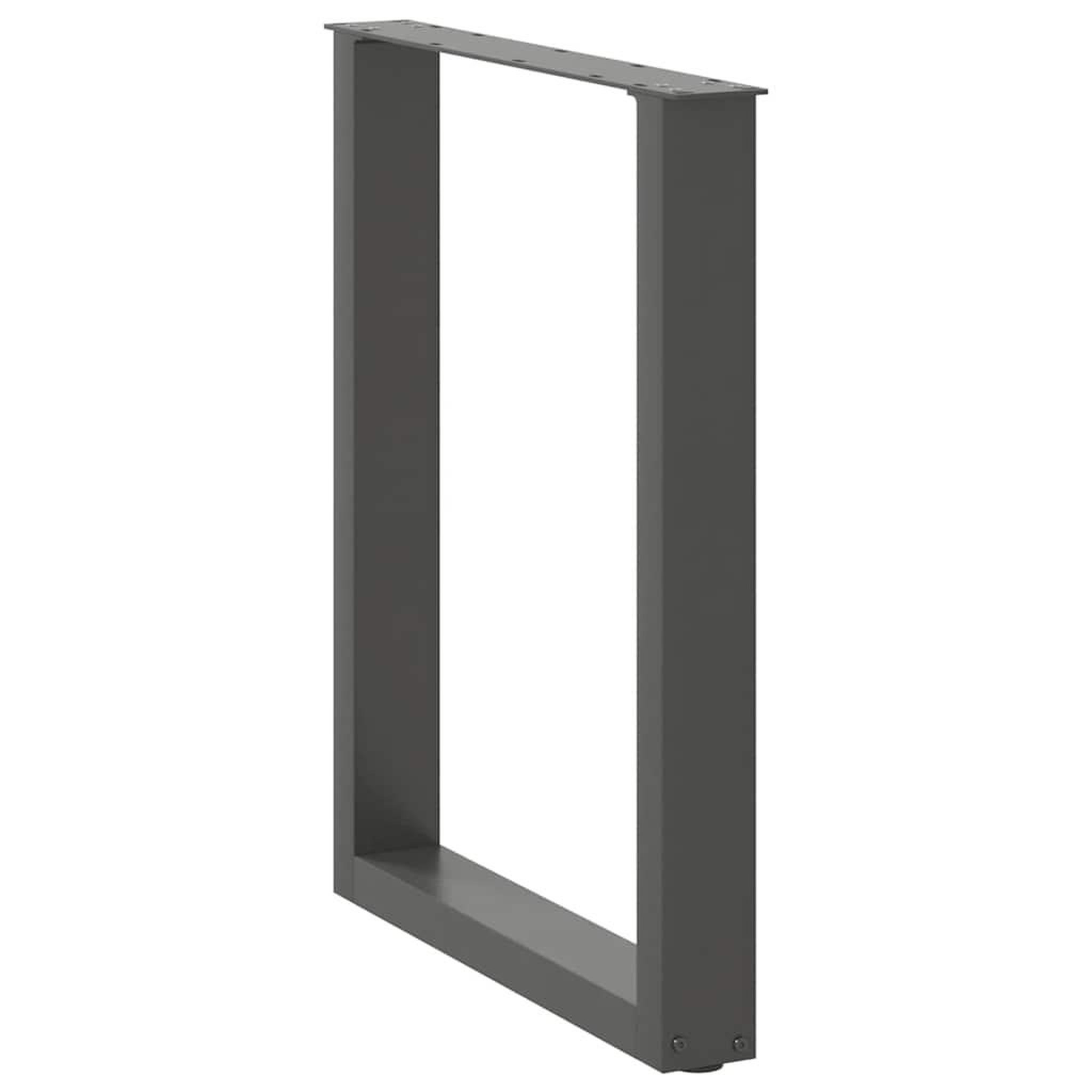 Voir la diapositive 4 : VIDAXL Pieds de table a manger forme de U 2 pcs 70x(72-73) cm acier