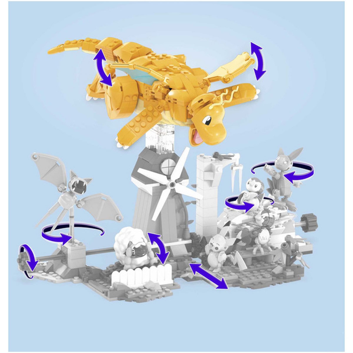 MEGA CONSTRUX Dracolosse - Jeu à assembler - Pokémon 
