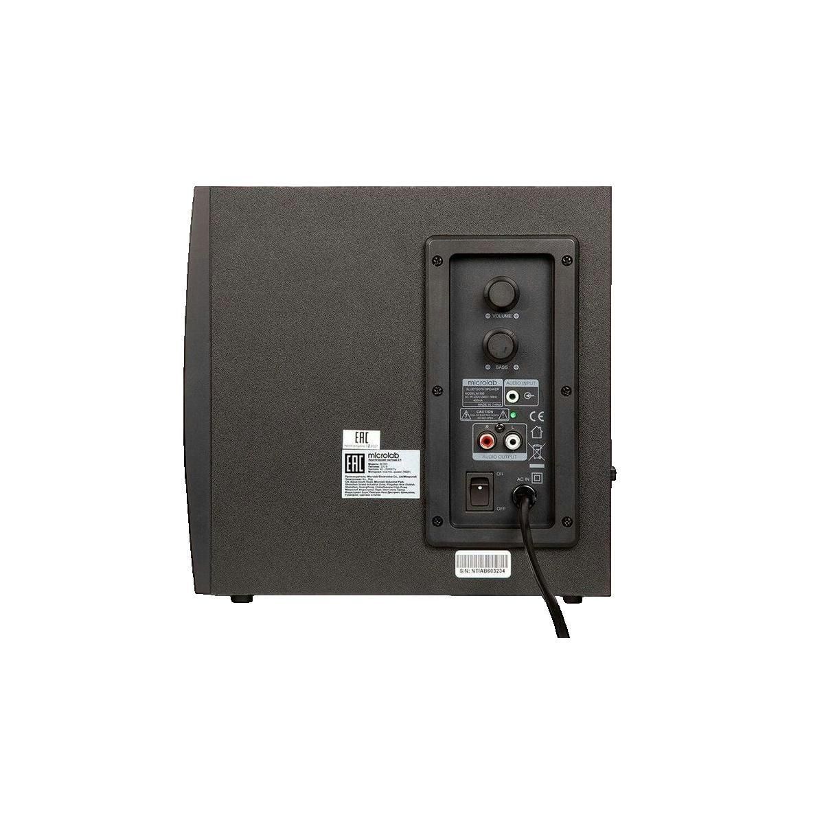 MICROLAB Haut-parleur Microlab M-300 2.1 38 W RMS Noir