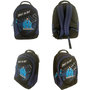 Voir la diapositive 2 : Sac à dos 2 compartiments noir et bleu OM