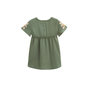 Voir la diapositive 2 : Petit Béguin Robe bébé en gaze de coton + chouchou Pivoina