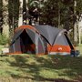 Voir la diapositive 3 : VIDAXL Tente familiale tipi 8 personnes gris et orange impermeable