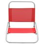 Voir la diapositive 3 : VIDAXL Chaises de plage pliables lot de 2 Rouge Tissu