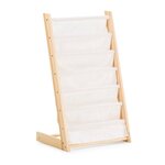 VS VENTA-STOCK Porte-revues Rui en tissu et bois à 6 sections