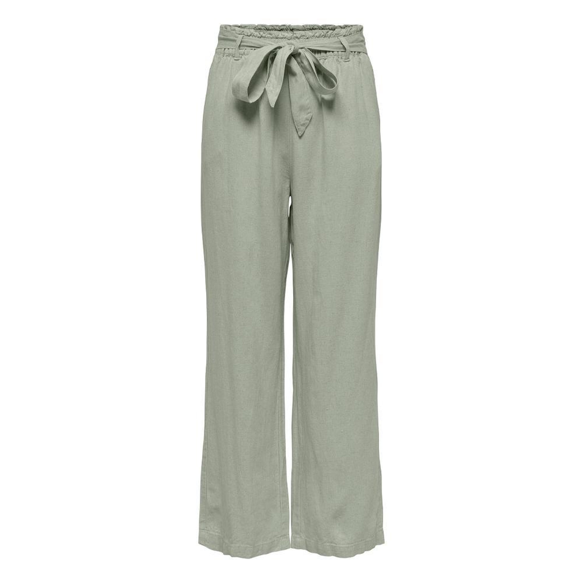 JACQUELINE DE YONG Pantalon  Femme JDY Linen. Coloris disponibles : Vert