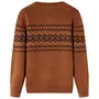 VIDAXL Pull-over tricote pour enfants cognac 92
