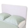 HOMIFAB Tête de lit en tissu gris clair 160 cm - Enzo