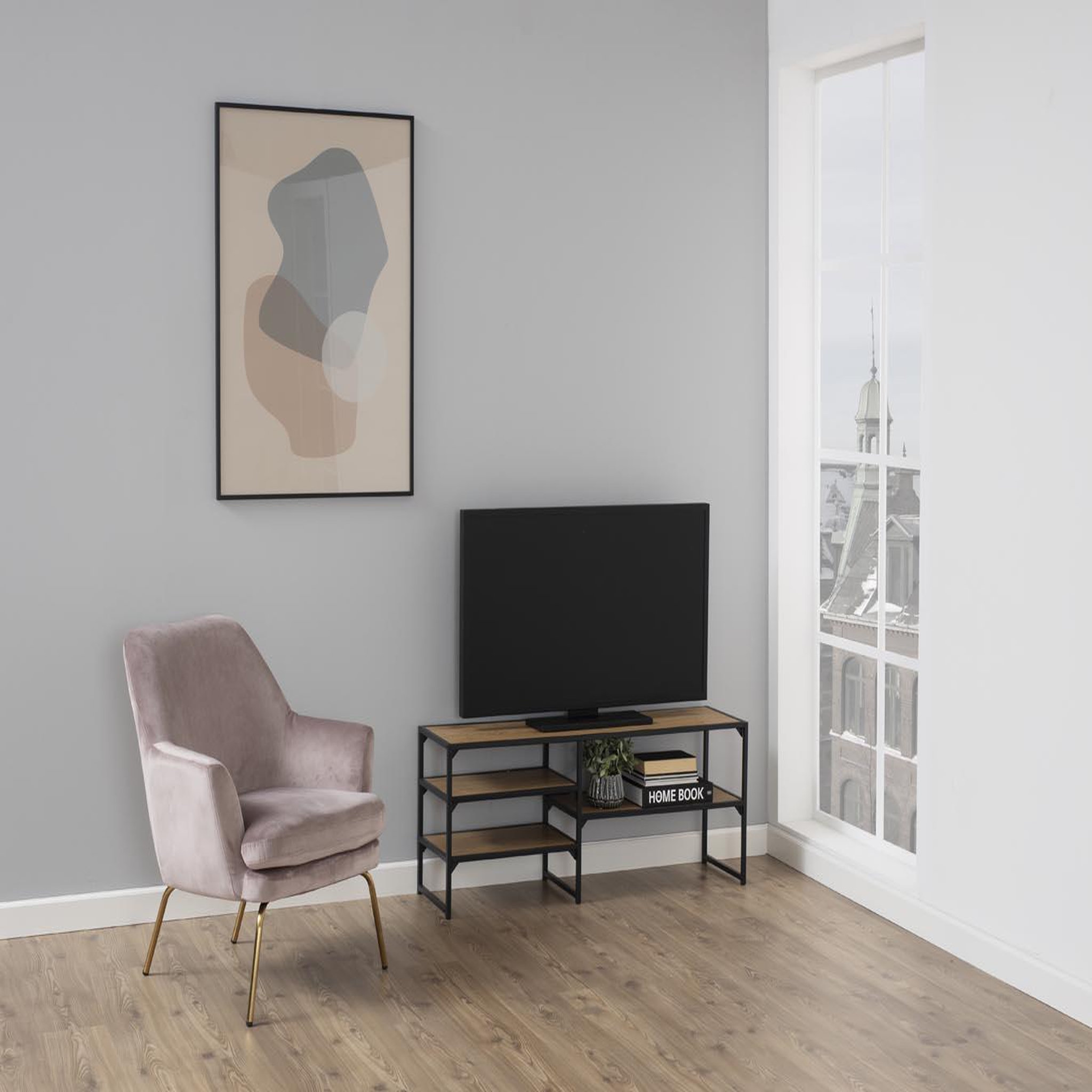 Voir la diapositive 2 : CONCEPT USINE Meuble TV industriel FACTORY