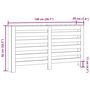 Voir la diapositive 6 : VIDAXL Cache-radiateur blanc 149x20x82 cm bois d'ingenierie