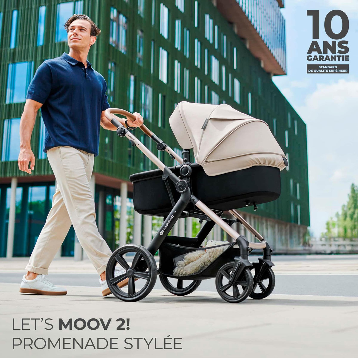 KINDERKRAFT Poussette trio moov 2 pratique et confortable