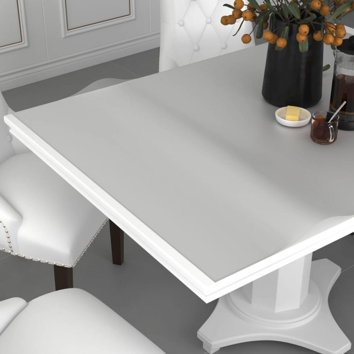Maison Exclusive - Nappes de table 5 pcs Blanc 100x100 cm
