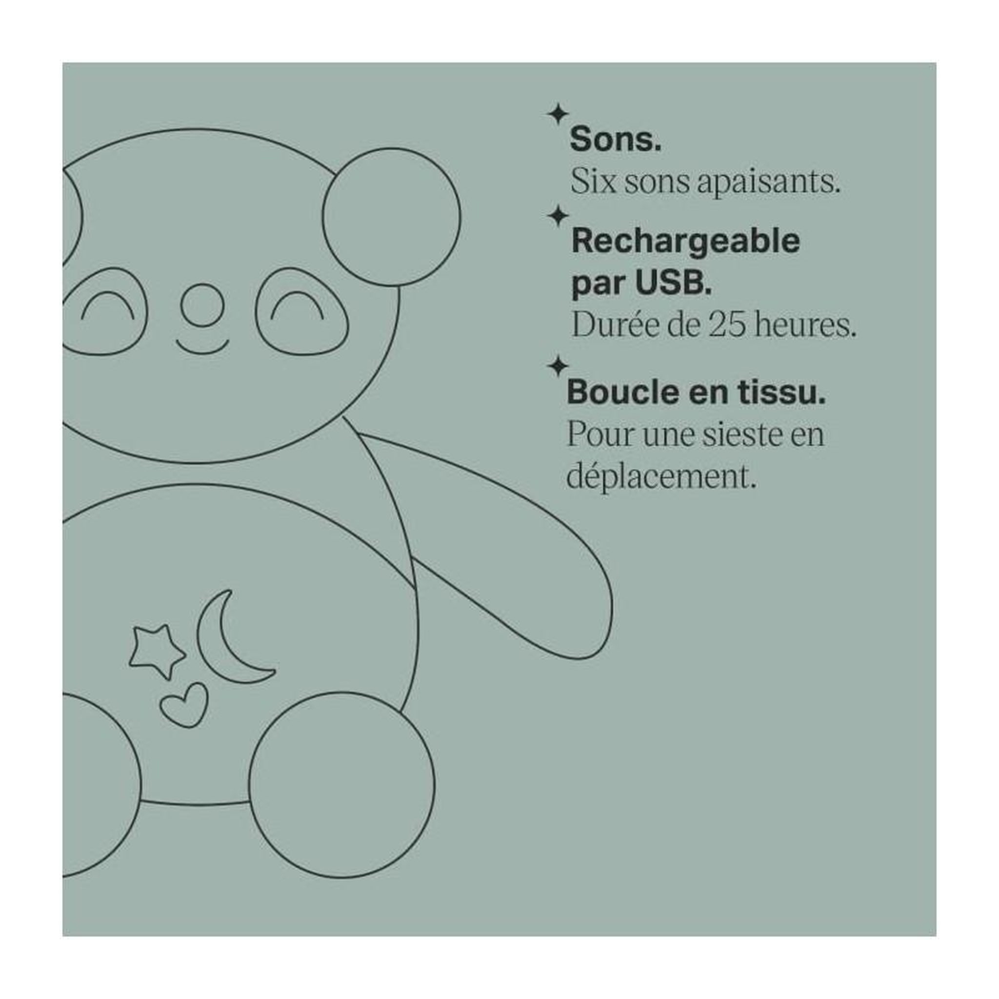 Voir la diapositive 5 : TOMMEE TIPPEE Peluche musicale Tommee-Tippee Mini Pippo Panda