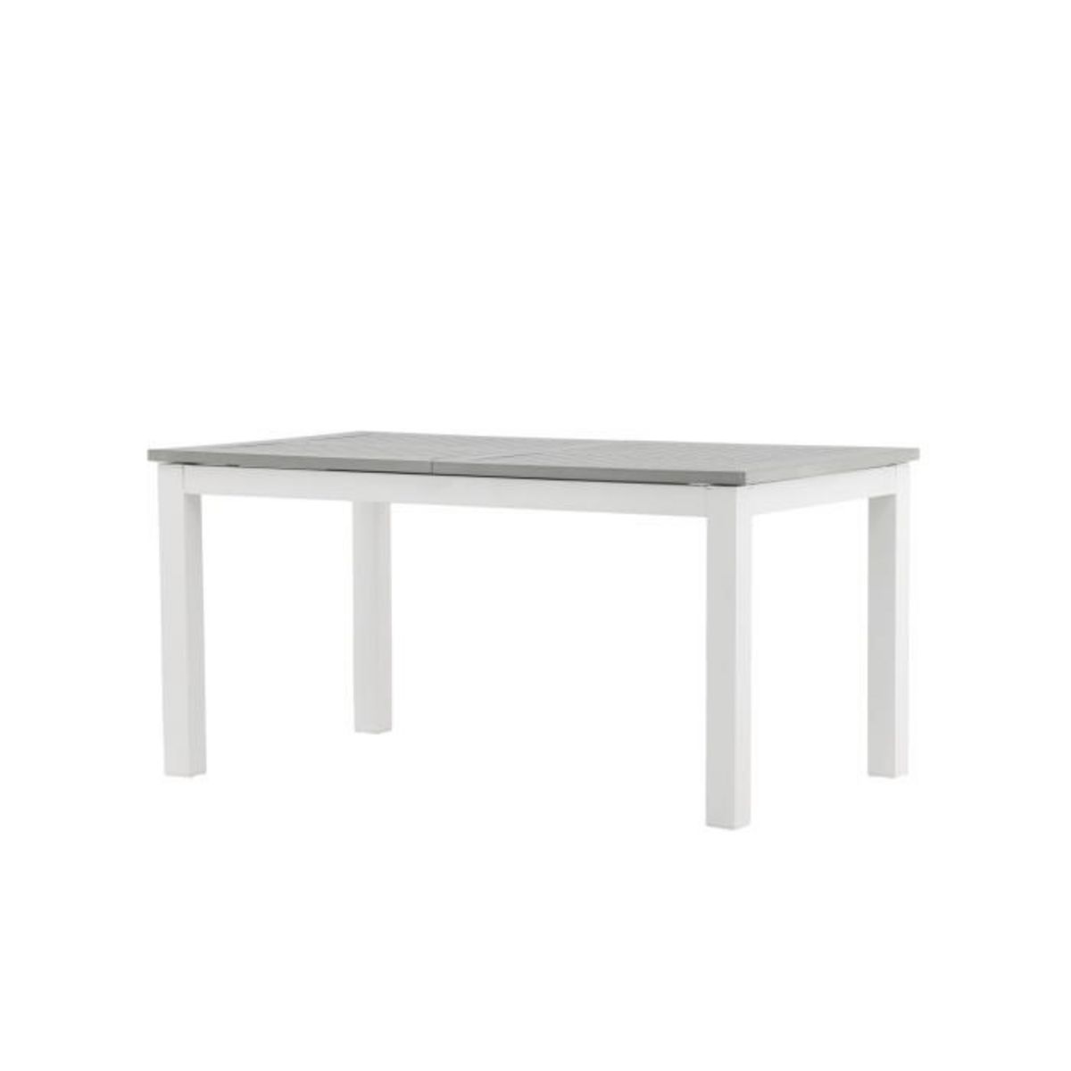 Paris Prix Table de Jardin Extensible  Albany  152-210cm Blanc & Gris