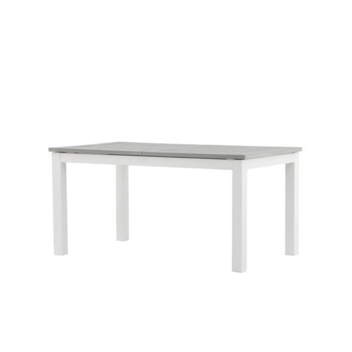 Paris Prix Table de Jardin Extensible  Albany  152-210cm Blanc & Gris