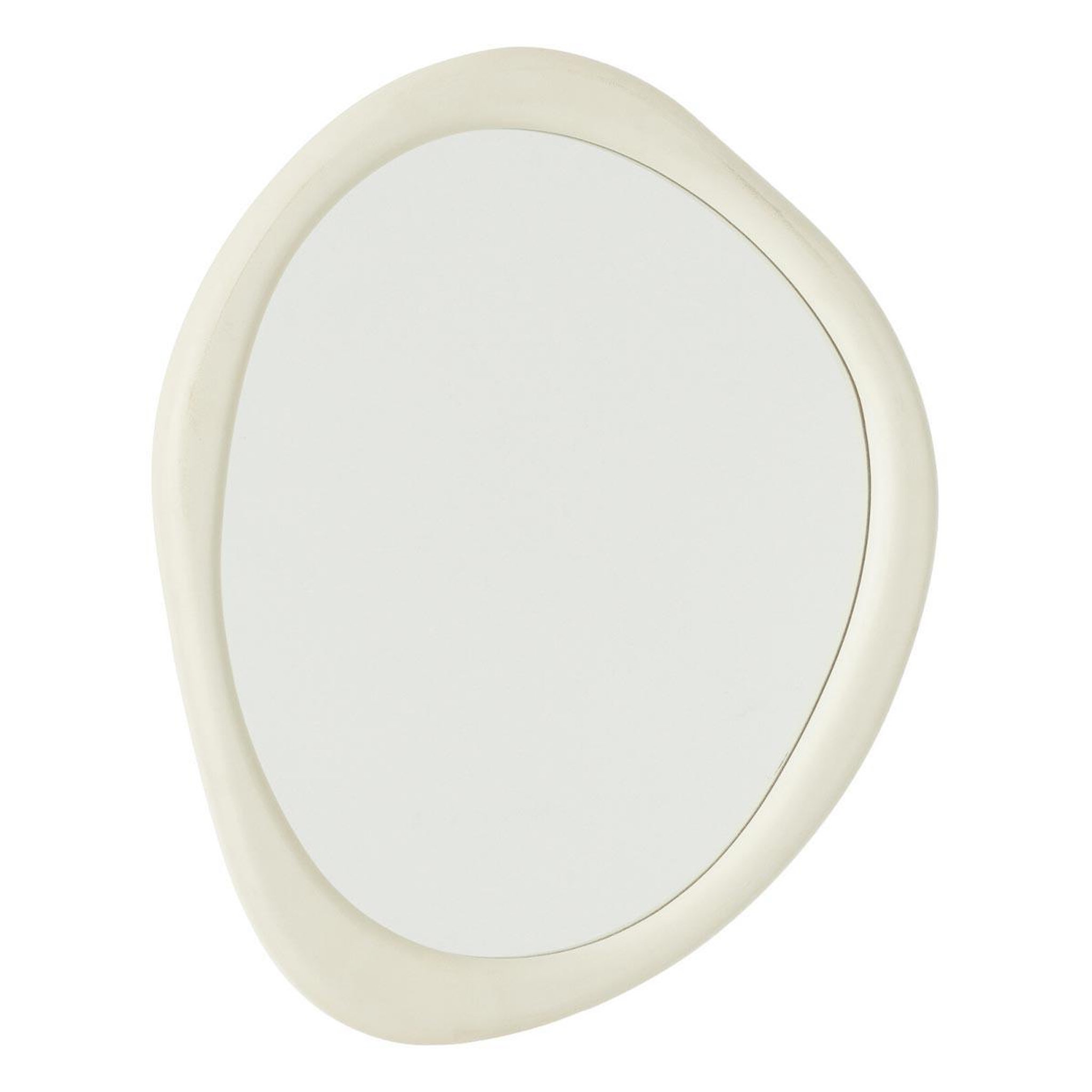 J-LINE Miroir Mural Design  Moderna  60cm Blanc