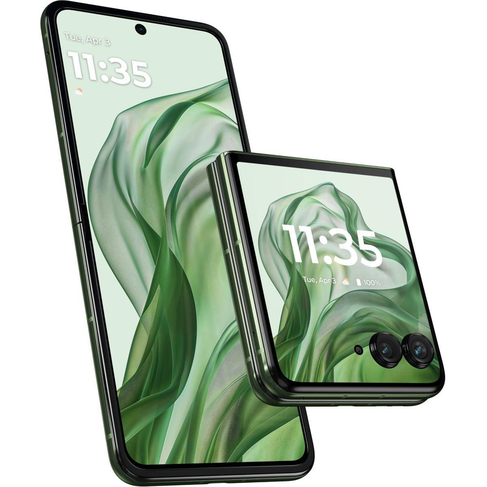 Voir la diapositive 3 : MOTOROLA Smartphone Razr 50 Ultra Vert kaki 512Go