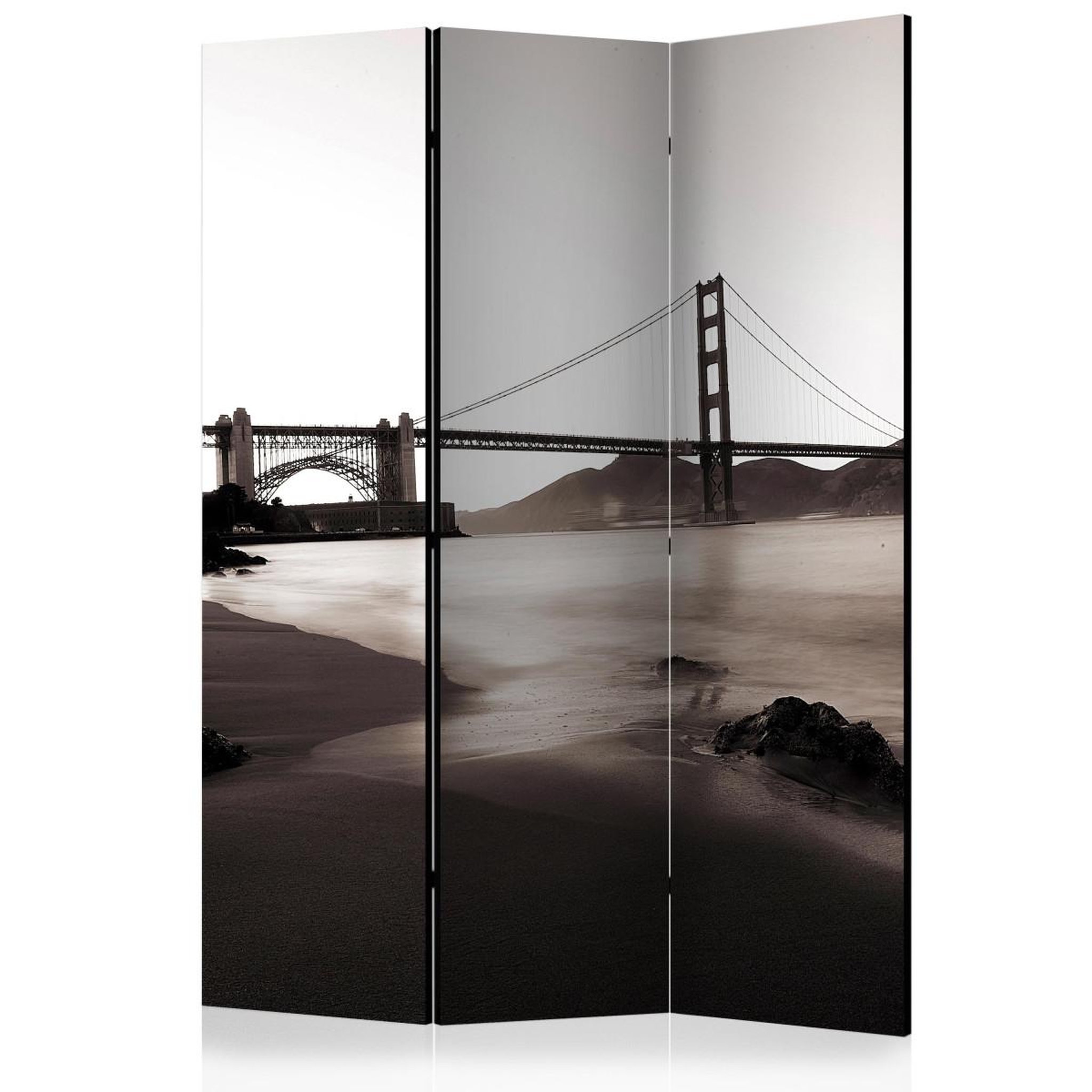 Paris Prix Paravent 3 volets  san francisco : golden gate bridge  135x172cm