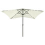 Voir la diapositive 1 : VIDAXL Parasol de jardin avec LED et mat en acier sable 2x3 m