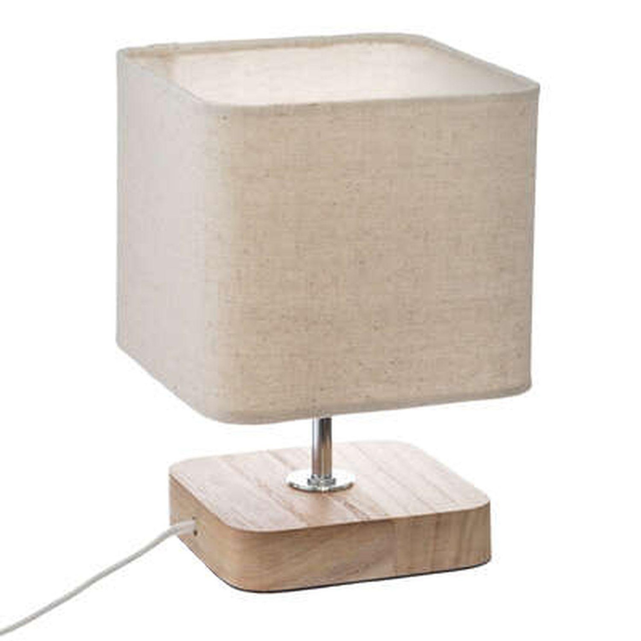 ATMOSPHERA Lampe à poser arsène - hauteur 21 cm - beige
