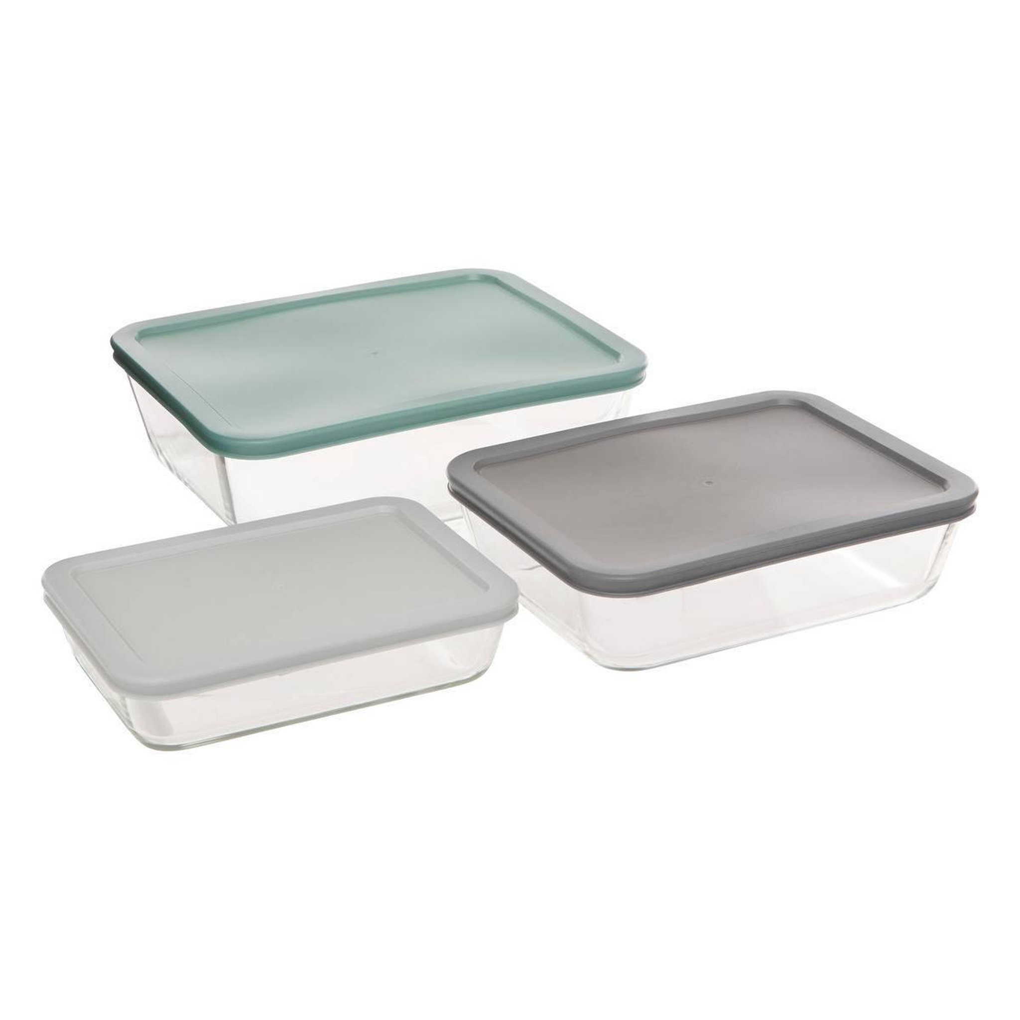 Voir la diapositive 2 : FIVE Lot de 3 boîtes de conservation  petra  4,35l multicolore